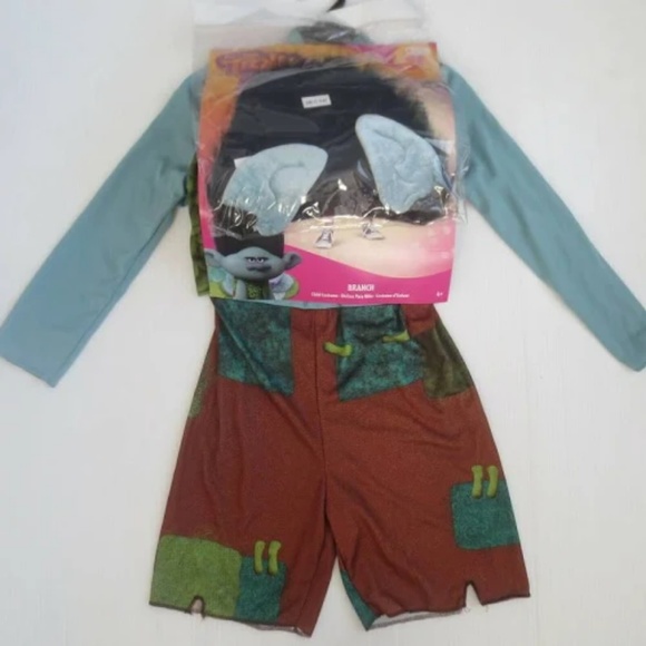 NWT DreamWorks Boys Trolls Branch Classic Costume - Picture 4 of 4